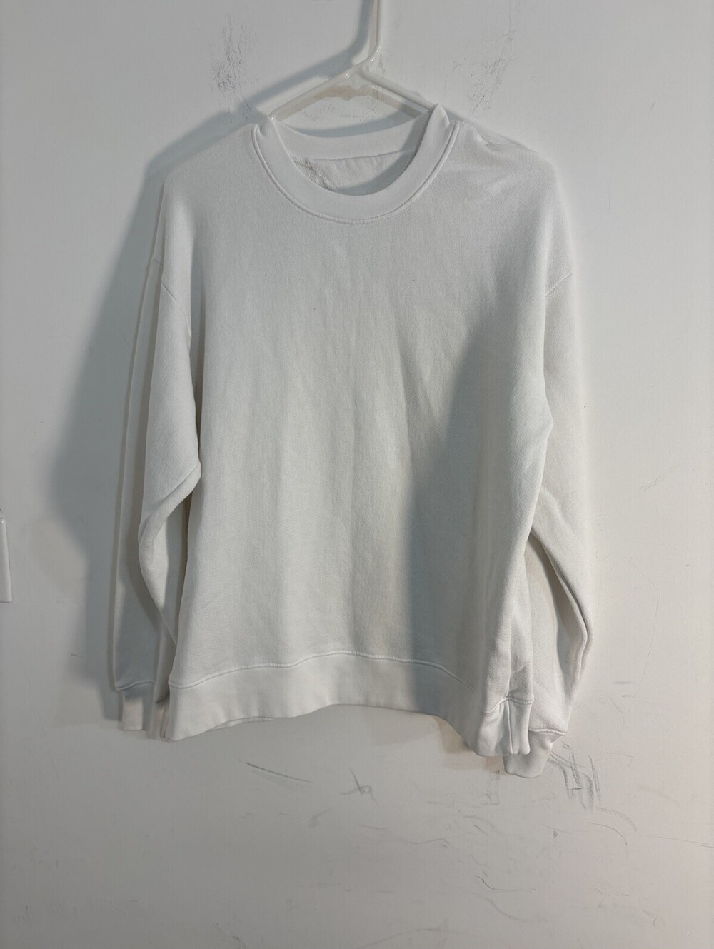 NEW COTTON CITIZEN Men's Crewneck Sweatshirt White XS French Terry Extra Small